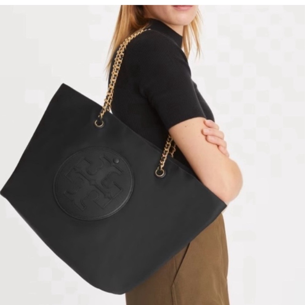 Tory Burch Signature Tote Ella Chain Soft Tote NWT